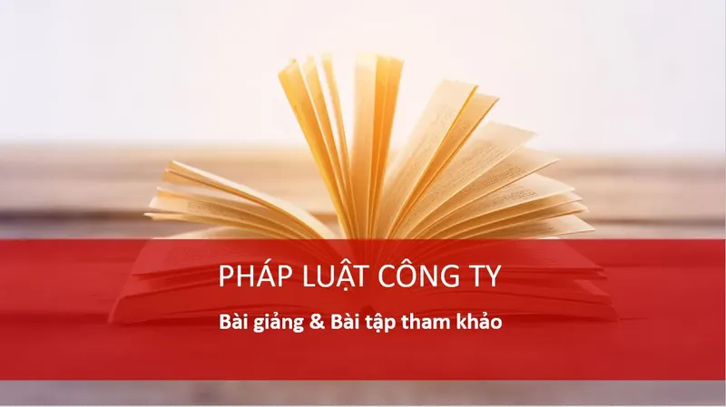 Bài giảng và Bài tập tham khảo cho môn Luật Công ty